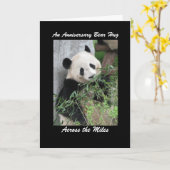Carte Panda Anniversary Bear Hug Across the Miles Card (Fleur jaune)