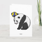 Carte Panda au handball (Dos)