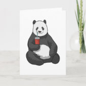 Carte Panda avec boisson (Devant)
