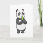 Carte Panda avec Popsicle (Devant)