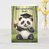 Carte Panda Bear Graduation Card (Fleur jaune)