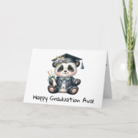 Panda Bear personnalisée Maternelle Graduation