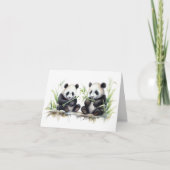 Carte Panda Bears Merci (Devant)