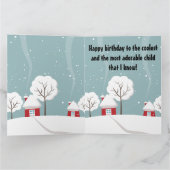 Carte Panda Bébé Cute En Hiver Gris Neige (Intérieur)