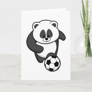 Carte Panda comme joueur de football à Soccer