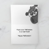 Carte Panda dans le costume de diable au labyrinthe (Intérieur)