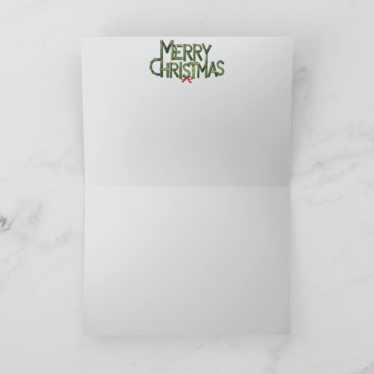 Carte Panda de Noël (Intérieur)