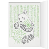 Carte Panda en bambou du monde (Intérieur (Gauche))