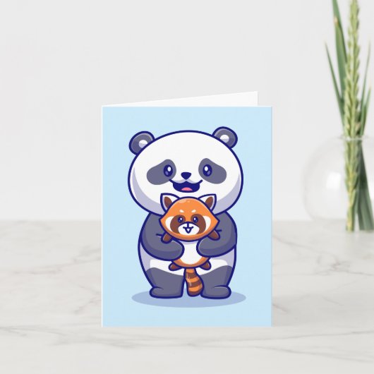 Carte Panda et Renard (Devant)