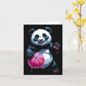 Carte Panda Hoops - Basketball Sticker (Fleur jaune)
