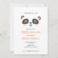 Panda joli anniversaire coloré lumineux