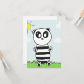 Carte Panda Kid (Devant/Arrière en situation)