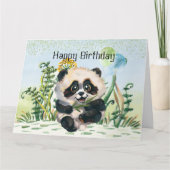 Carte Panda Kid Joyeux anniversaire (Devant)