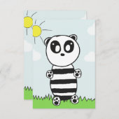 Carte Panda Kids (Devant / Derrière)