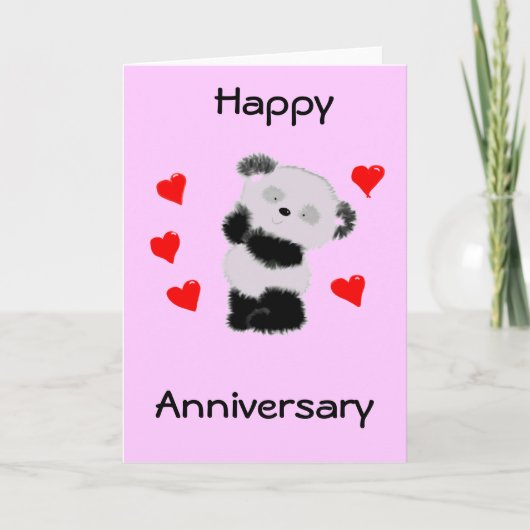Carte Panda love (Devant)