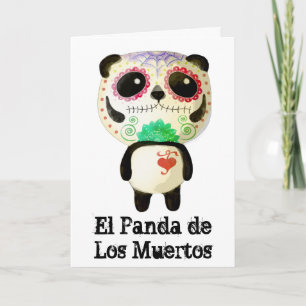 Carte Panda of The Day of The Dead