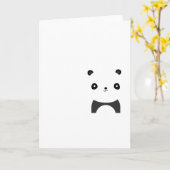 Carte Panda paisible (Fleur jaune)