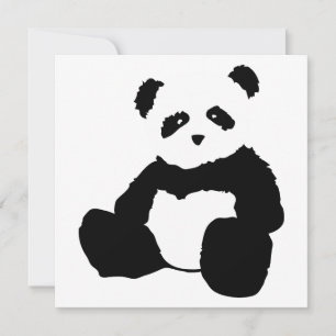 Carte panda plush