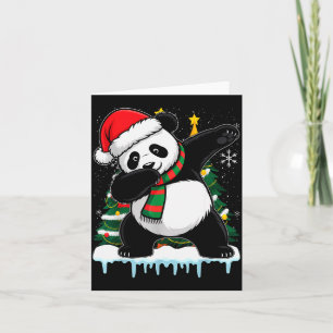 Carte Panda qui fait dab Santa Noël Enfants Garçons Homm