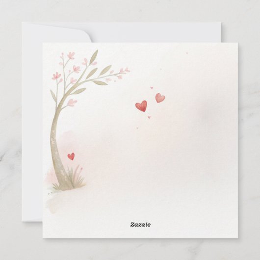 Carte Panda romantique (Dos)