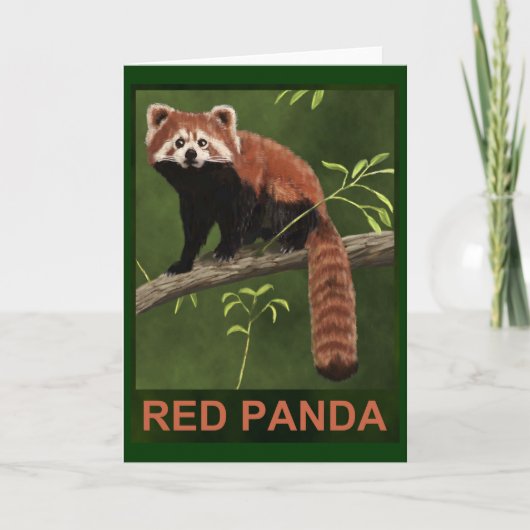Carte Panda rouge (Devant)