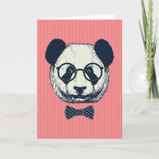 Carte Panda stripes (Devant)