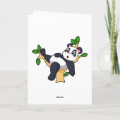 Carte Panda sur arbre (Dos)