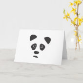 Carte Panda triste (Fleur jaune)