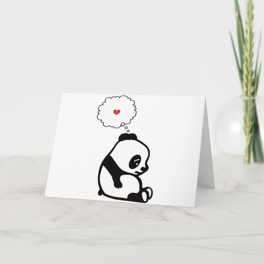 Carte Panda triste (Devant)