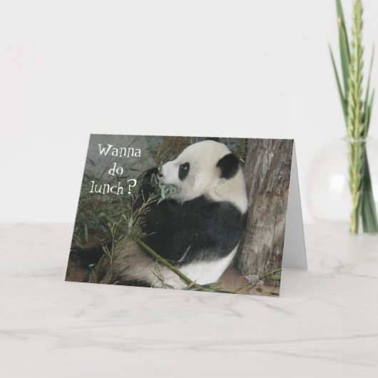Carte Panda, tu veux déjeuner ? (Devant)