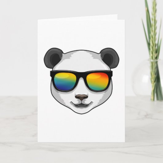 Carte Panda with Sunglasses (Devant)