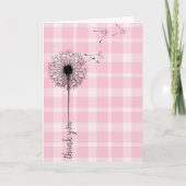 Carte Pandelion noir merci (Devant)