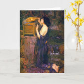 Carte Pandora par John William Waterhouse (Fleur jaune)