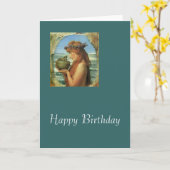 Carte "Pandore" par Alma-Tadema (Fleur jaune)