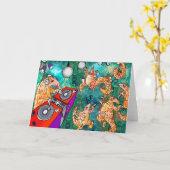 Carte Pangolin du DJ Turntablist (Fleur jaune)