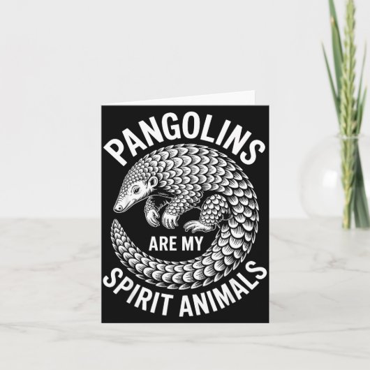 Carte Pangolins Srit Animals Funny Pangolin  (Devant)