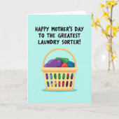 Carte Panier à Linge Joyeux (Fleur jaune)