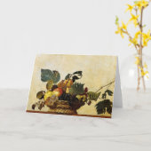 Carte Panier avec le fruit, Caravaggio (Fleur jaune)