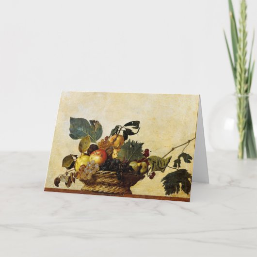 Carte Panier avec le fruit, Caravaggio (Devant)