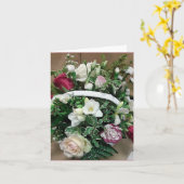 Carte Panier avec poignée (Fleur jaune)