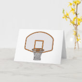 Carte panier de basketball (Fleur jaune)