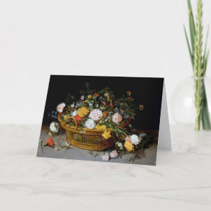 Carte Panier de fleurs, Jan Brueghel le plus jeune