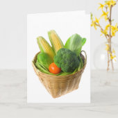 Carte Panier de légumes (Fleur jaune)