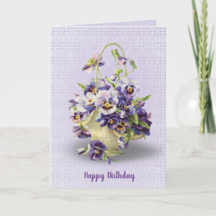 Carte panier de pansement sur oeillet pour anniversaire