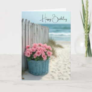 Carte Panier de plage Petunia