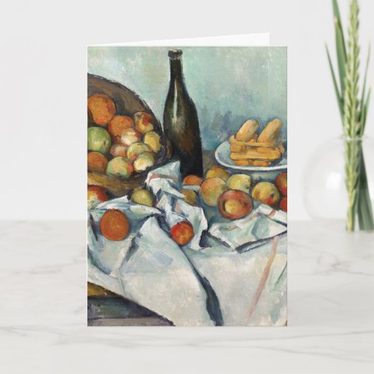 Carte Panier de pommes Still Life Cezanne Paining Art Ca (Devant)