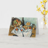 Carte Panier de pommes Still Life Cezanne Peinture Art (Fleur jaune)