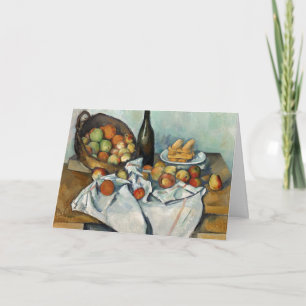 Carte Panier de pommes Still Life Cezanne Peinture Art