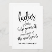 Carte Panier de salle de bain pour dames (Devant / Derrière)