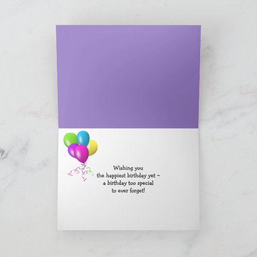 Carte Panier Iris Anniversaire (Intérieur)